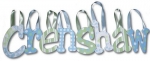 Blue Green Toile Hand Painted Wall Letters