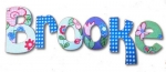 Gingham Garden Hand Painted Wall Letters