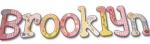 Spring Flowers for Brooklyn Hand Painted Wall Letters