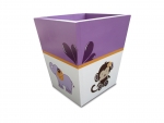 Jacana Jungle Wood Painted Trashcan